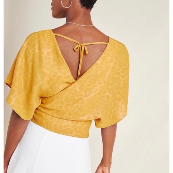 Anthropologie Current Air wrap blouse size XL - Picture 2 of 6
